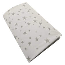 Stella Stella lepedõ strech pamut 60x120/70x140cm szürke csillagok babaágynemű, babapléd