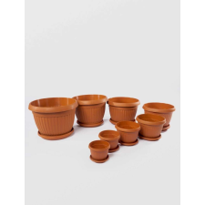 Sterk Mercaton® Virágcserep műanyag - 28x21 cm, Barna kerti tárolás