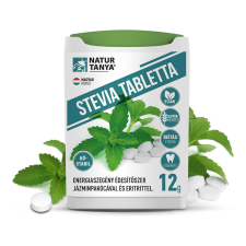  Stevia tabletta (Édesfű, Jázminpakóca) Mellékíz-mentes, természetes édesítőszer - 200 tabletta - Natur Tanya reform élelmiszer