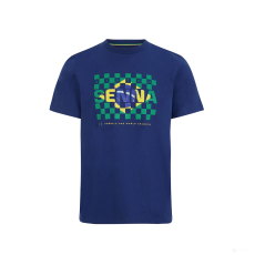 Stichd Ayrton Senna Flag Környakú Póló
