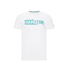 Stichd Mercedes Lewis Hamilton #44 Környakú Póló, 2020