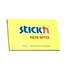 Stick'n Öntapadó jegyzettömb STICK'N 76x127mm sárga 100 lap jegyzettömb