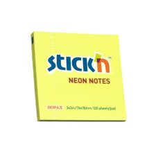 Stick'n Öntapadó jegyzettömb STICK'N 76x76mm sárga 100 lap jegyzettömb