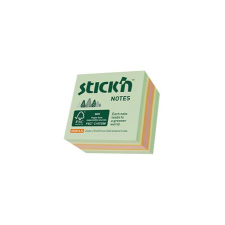 Stick'n Öntapadó kockatömb, 51x51mm, 240 lap, STICK N, erdő színei pasztell mix jegyzettömb