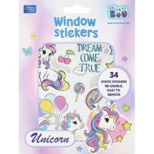 STICKERBOO Unikornisos Ablakmatrica (STK NAK232) kreatív és készségfejlesztő