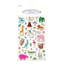 Stickiville Zoo Crew bolyhos matricák matrica