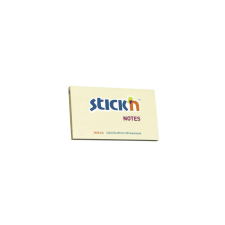 Stickn Öntapadó jegyzettömb STICK`N 76x127mm pasztel sárga 100 lap post-it