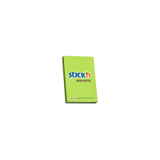 Stickn Öntapadó jegyzettömb STICK`N 76x51mm neon zöld 100 lap post-it