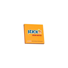 Stickn Öntapadó jegyzettömb STICK`N 76x76mm neon narancs 100 lap post-it