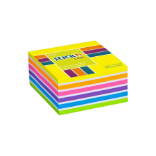Stickn Öntapadó jegyzettömb STICK`N 76x76mm neon sárga mix 400 lap post-it