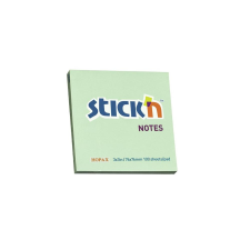 Stickn Öntapadó jegyzettömb STICK`N 76x76mm pasztel zöld 100 lap post-it