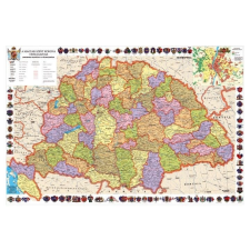Stiefel A Magyar Szent Korona Országai falitérkép fóliás 160x120 cm térkép