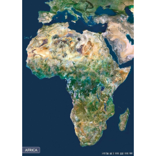 Stiefel Afrika a világűrből falitérkép térkép