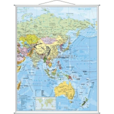 Stiefel Ázsia politikai térképe fémléces térkép