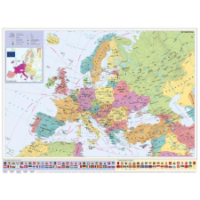 Stiefel Falitérkép, 70x100 cm, fémléces, Európa országai és az Európai Unió, STIEFEL térkép