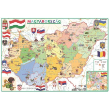 Stiefel Könyökalátét, kétoldalas, A3, STIEFEL "Gyerek Mo. közigazgatása /Mo. domborzata" konyhai eszköz