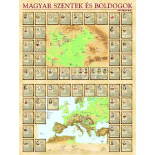 Stiefel Magyar szentek és boldogok falitabló térkép