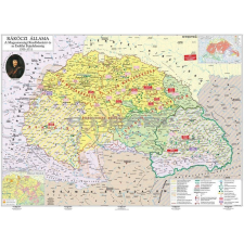 Stiefel Rákóczi állama és a szabadságharc fémléces térkép térkép