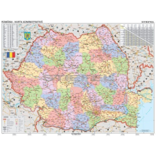 Stiefel Románia közigazgatása (román) térkép