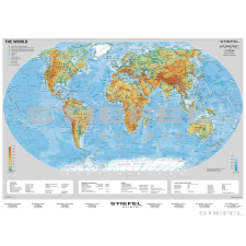 Stiefel The World physical (angol domborzati világtérkép) iskolai kiegészítő