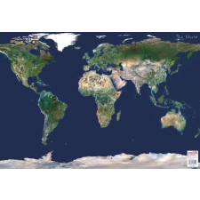 Stiefel Világ műhold felvétel falitérkép, könyöklő Stiefel 68x49 cm térkép