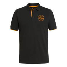 Stihl LOGO CIRCLE fekete színű uniszex galléros póló M (04209001352)