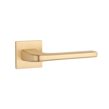 Stile NAKA Négyzetrozettás Q SLIM 7MM GOLD SATIN - Szatén arany színű WC zár és alkatrészei