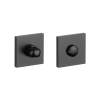 Stile Négyzetrozetta STILE Q SLIM 7MM BLACK - Fekete WC 4x4