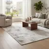  Stílusos krém és szürke modern szőnyeg absztrakt mintával, puha tapintás, elegáns megjelenés, texturált minimalista designer szőnyeg ,TÖBB MÉRETBEN , 13900-5300Ft- ig