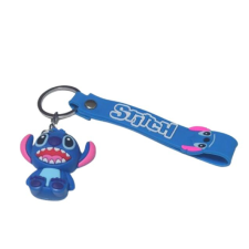 Stitch 3D figurás szilikon gumi, csuklóra vehető kulcstartó 2.sz kulcstartó