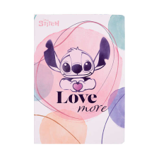 Stitch A5-ös kockás füzet 60 lapos - Love More füzet