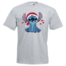  Stitch Cukorpálca - Karácsonyi Férfi Póló