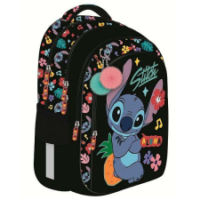 Stitch ergonomikus iskolatáska, hátizsák - Black Aloha iskolatáska