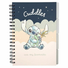 Stitch és Scrump spirálfüzet elválasztó lapokkal - B5 kockás - Cuddles füzet