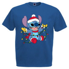 Stitch Karácsonyi Égők - Karácsonyi Férfi Póló férfi póló