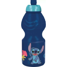 Stitch kulacs, 400 ml, kék kulacs, kulacstartó