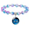  Stitch medálos színes gyöngy karkötő