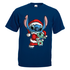  Stitch Mikulás - Karácsonyi Férfi Póló