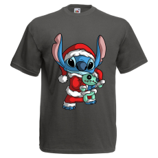  Stitch Mikulás - Karácsonyi Férfi Póló