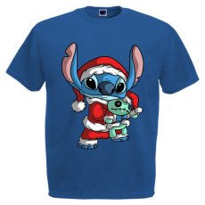  Stitch Mikulás - Karácsonyi Férfi Póló