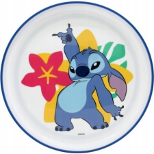 Stitch Tányér Lapos Műanyag Premium Stitch 1 db (75092) tányér és evőeszköz