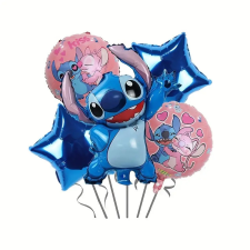  Stitch témájú 5 db-os lufi csomag party kellék