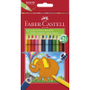 Stocktechnik Kereskedelmi Kft. Faber-Castell Színes ceruza készlet 12db-os háromszögletű Jumbo + hegyező