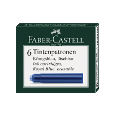 Stocktechnik Kft. Faber-Castell Tintapatron standard 6db-os kék tollbetét