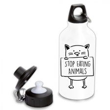 Stop eating animals - Fémkulacs kulacs, kulacstartó