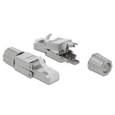 STP Delock RJ45 dugó Cat.6 STP szerszám nélkül szerelhető kábel és adapter