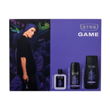 Str8 Game ajándékcsomagok borotválkozás utáni víz 50 ml + dezodor 150 ml + tusfürdő 250 ml férfiaknak kozmetikai ajándékcsomag