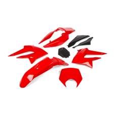 Str8 Idomkészlet 8 db, piros Derbi DRD X-Treme 2011 - 2017 egyéb motorkerékpár alkatrész