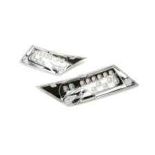 Str8 Indexlámpa LED, hátsó, Piaggio Zip 2000 utáni, króm motorkerékpár irányjelző