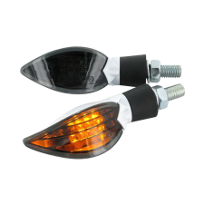 Str8 LED indexlámpák univerzális Fekete Vonallal fehér STR8 Elektronika Lámpa, fényszóró, index egyéb motorkerékpár alkatrész